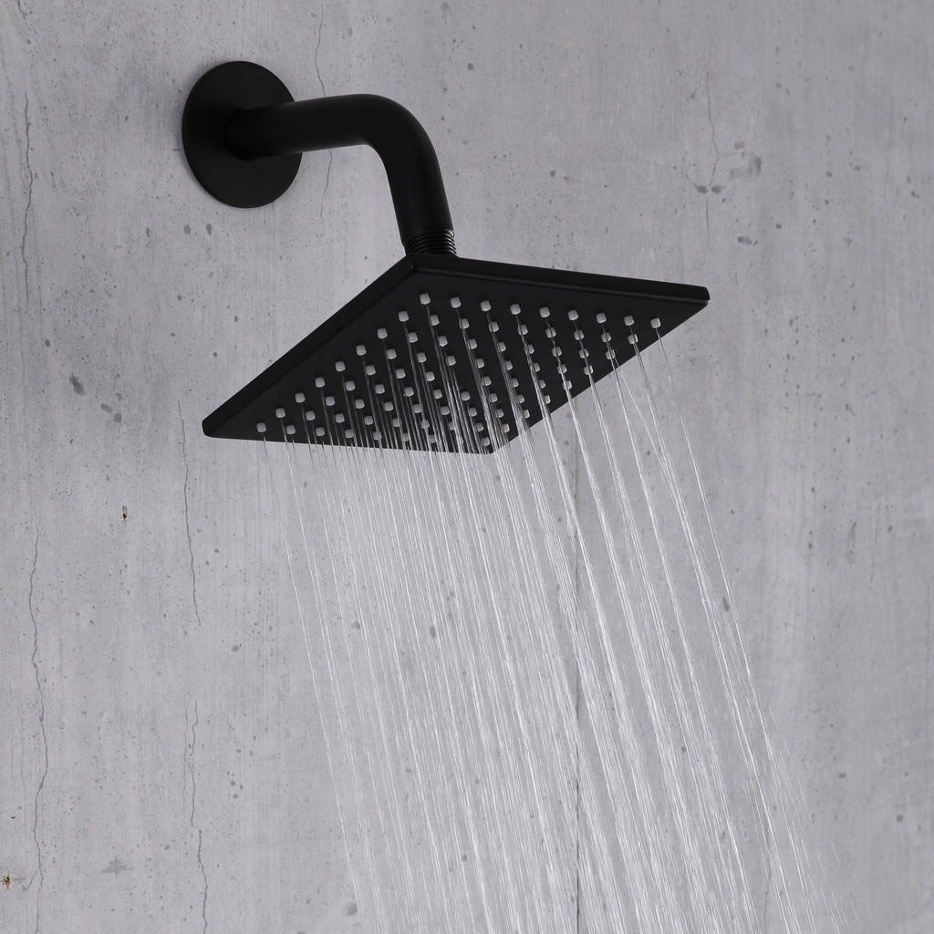shower head 6inch black